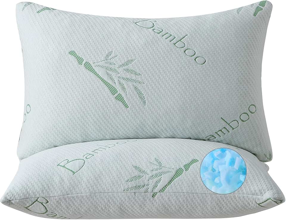 Memory Foam Pillows Queen Size set of 2