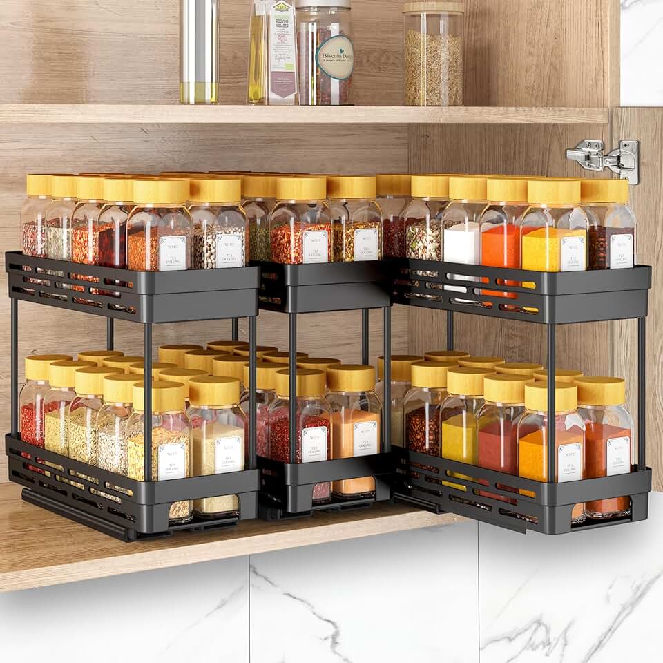 Pull Out Spice Rack Organizer for Cabinet